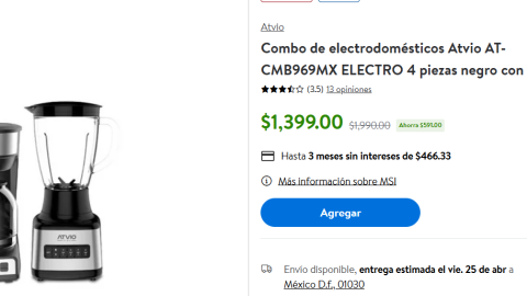 Remate de electrodomésticos en Walmart