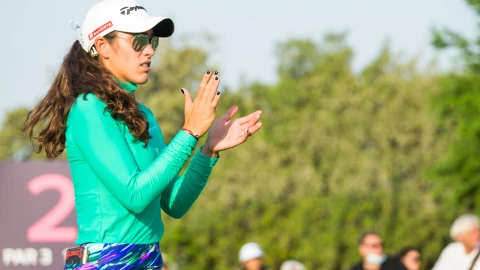 Maria Fassi of Mexico during the second round