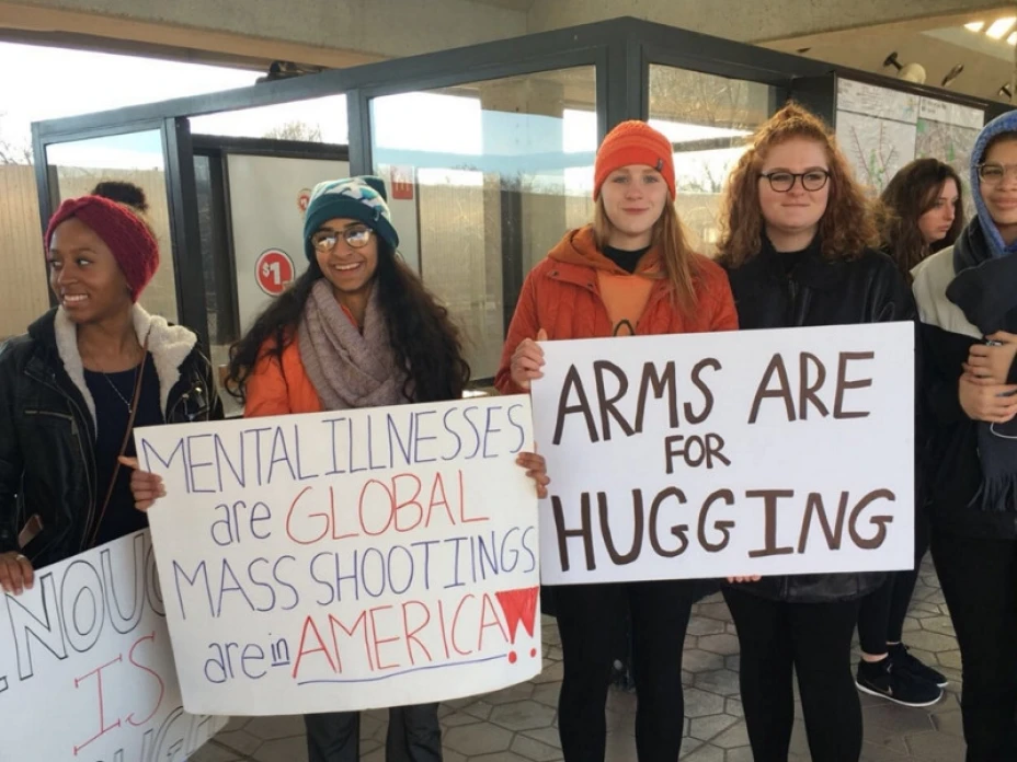 Protesta contra armas en EU.