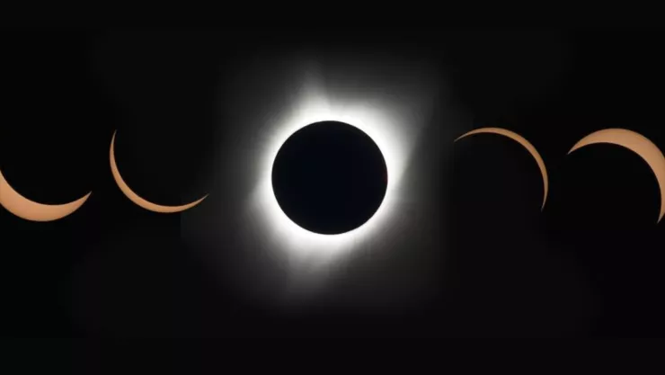 Fases del eclipse solar del 2017