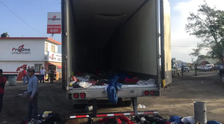 Indocumentado en trailer Veracruz