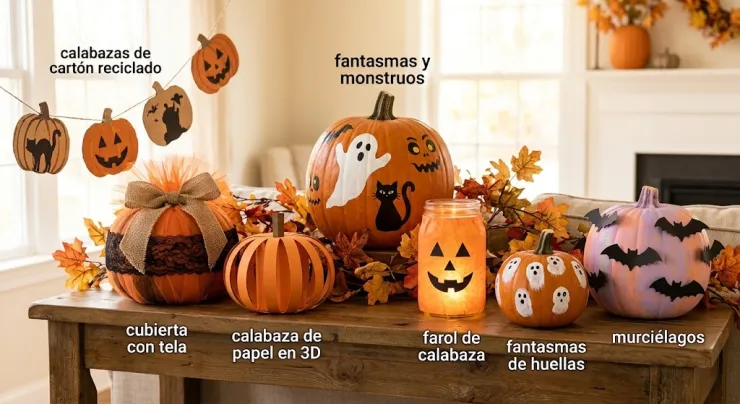 Manualidades calabazas Halloween