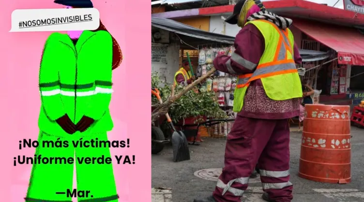 Trabajadores de limpieza de CDMX piden retirar uniformes guinda tras cuatro muertes