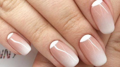 Francesas Invertidas - uñas blancas para verano 2026