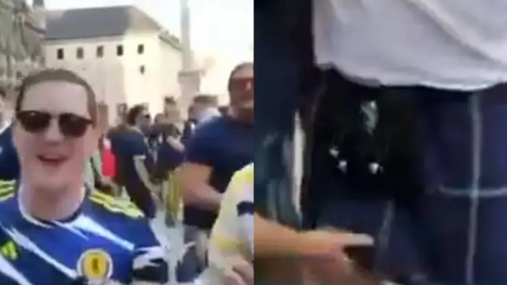 Fan de Alemania es desnudado en vivo