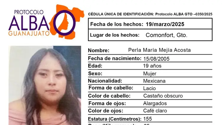 Buscan a Perla María Mejía Acosta: esto sabemos de su desaparición
