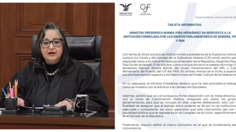 Norma Piña expresa reconocimiento a trabajadores del Poder Judicial