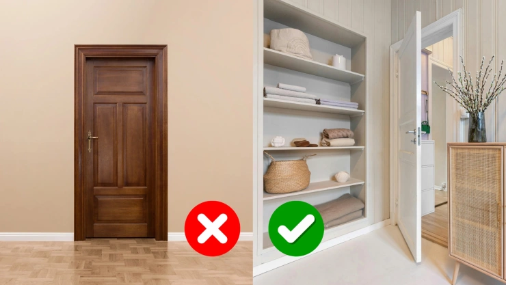 El rincón junto a la puerta puede convertirse en almacenamiento: 4 ideas para aprovechar centímetros olvidados