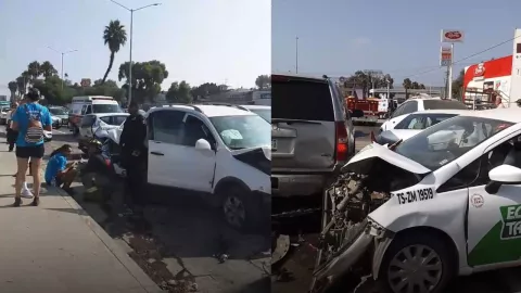 Accidente en Plan Libertador en Playas de Rosarito