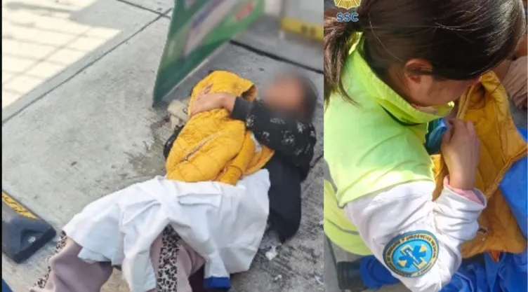Parto en Tlalpan: policías y ERUM apoyan a joven de 18 años a dar a luz en Canal de Miramontes