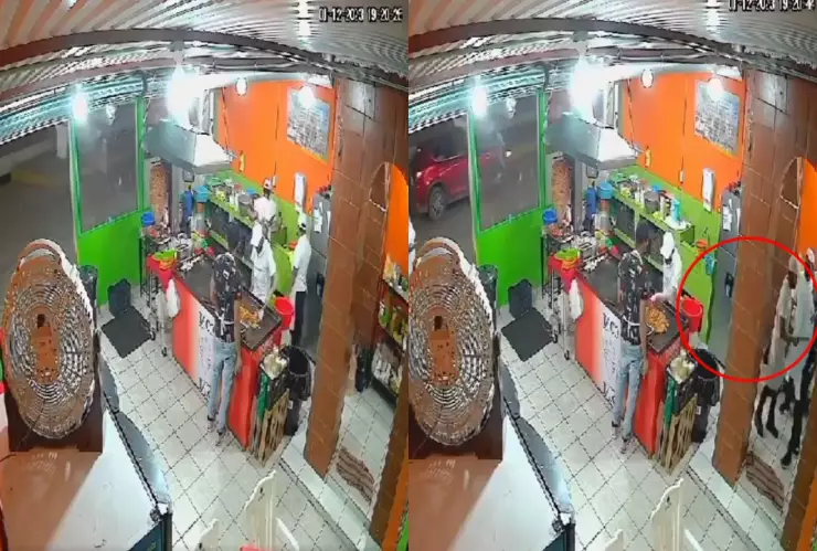 Taquero apuñaló a su compañero frente a los clientes