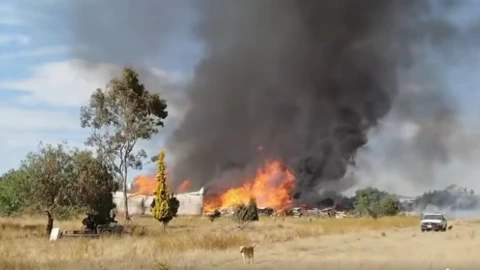 incendio en Axapusco edomex