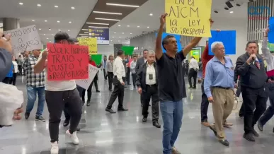  Protestas en el AICM 