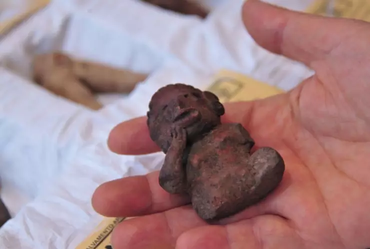 Piezas encontradas en el Bosque de Chapultepec