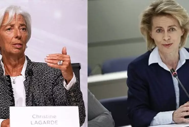 Ursula von der Leyen y Lagarde