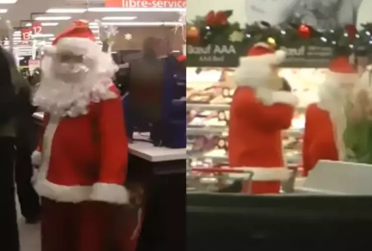 Ladrones disfrazados de Santa Claus