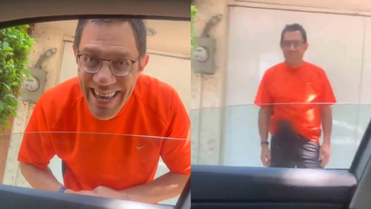 Hombre armado amenaza a joven por estacionarse frente a su cochera en CDMX.jpg