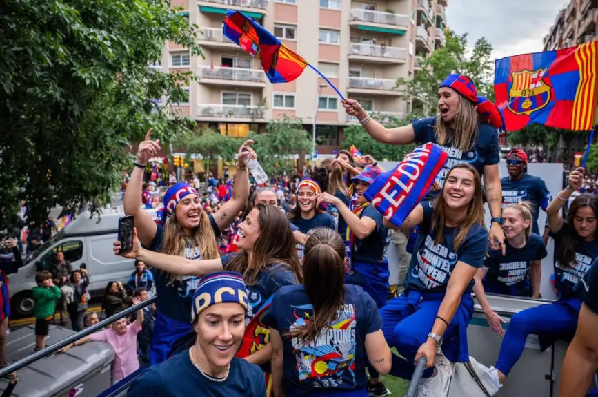 Jugadoras de Barcelona Femenil