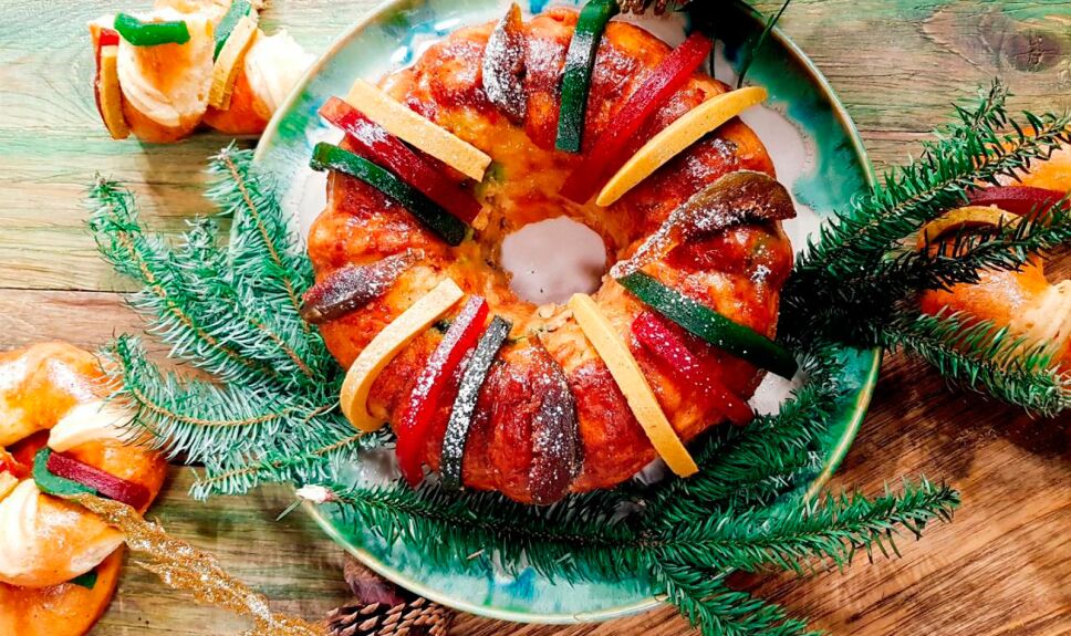 Budín de rosca de reyes