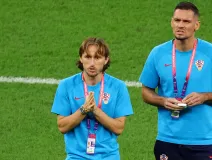Luka Modric y Dejan Lovren, jugadores de Croacia