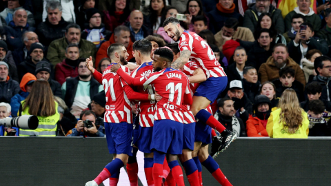Celebración del Atlético de Madrid