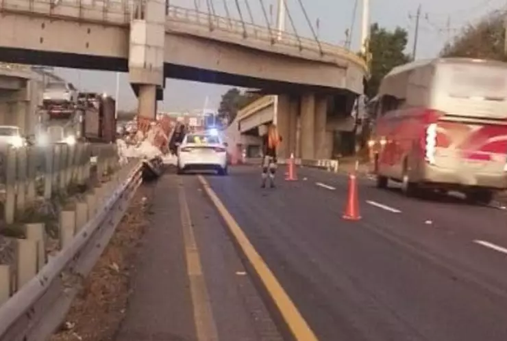 accidente autopista méxico puebla hoy 14 enero 2024 chachapa