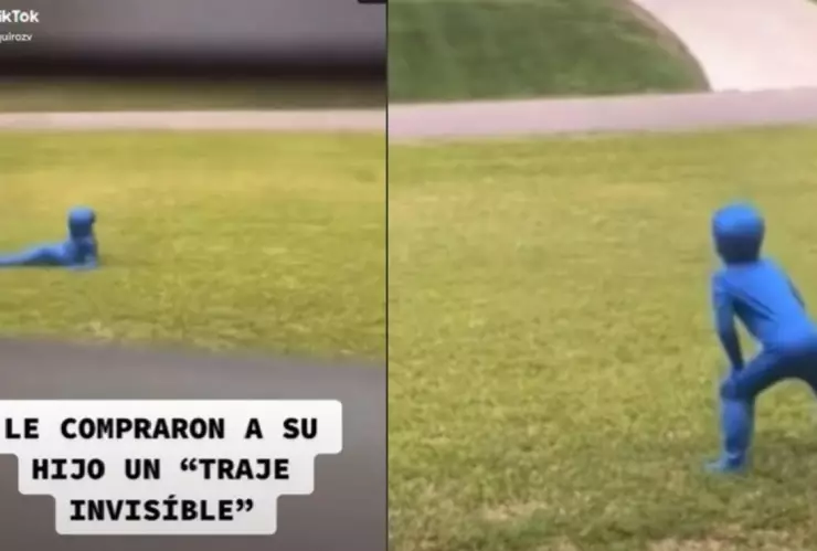 Padres le compran traje invisible a su hijo, esta fue su reacción