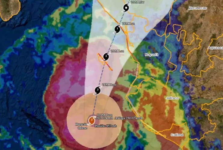 ¿En qué estados suspendieron clases por el huracán Orlene