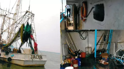 Dan 8 años de prisión a hombre por posesión ilícita de hidrocarburo en embarcación pesquera, en Alvarado