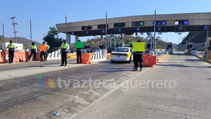 Protesta en caseta La Venta en Acapulco hoy, 21 de febrero 2026
