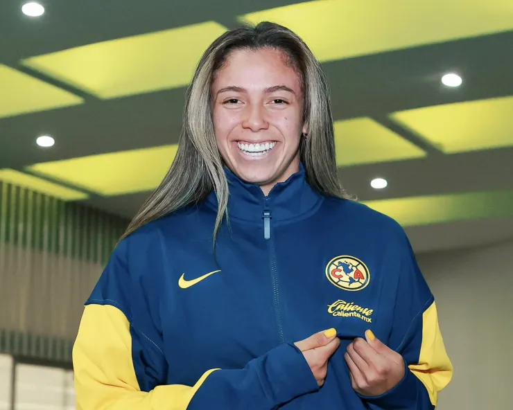 Priscila Flor da Silva en el Aeropuerto de la CDMX