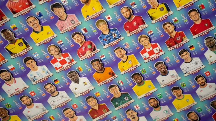 estampa cara álbum qatar 2022