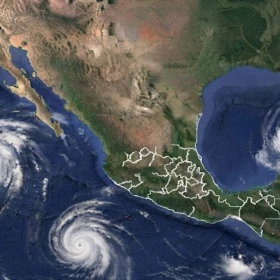 Triple amenaza en el territorio mexicano.