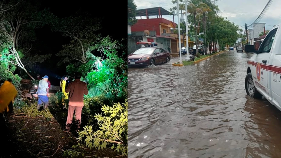 Protección Civil atiende daños por lluvias en Tabasco; recomiendan precaución al conducir