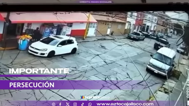 VIDEO | Captan el momento exacto en el que policías atropellan a joven que intentaba darse a la fuga