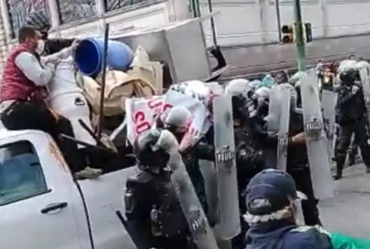 Protesta por desalojo