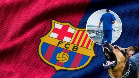 Ex Barcelona está internado tras sufrir el ataque de un perro