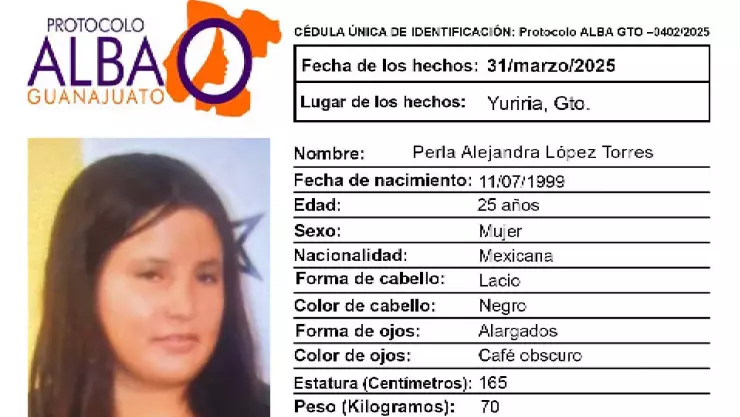 Perla Alejandra López Torres desaparecida