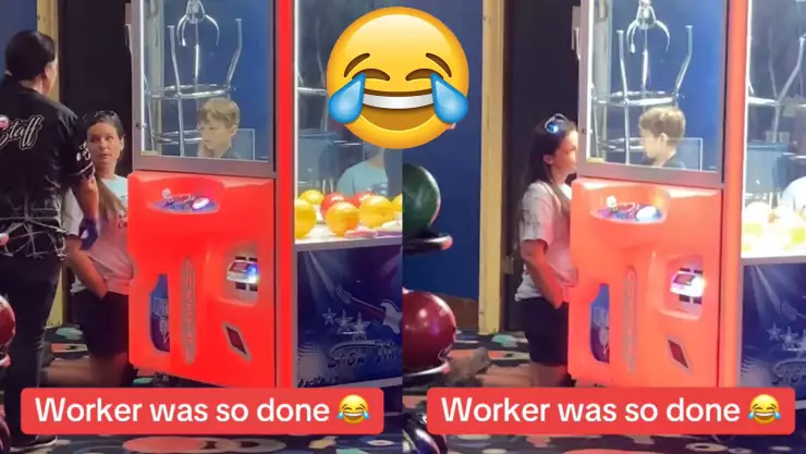 ¡Nadie sabe cómo lo hizo! Niño queda atrapado en una máquina de pelotas y se viraliza