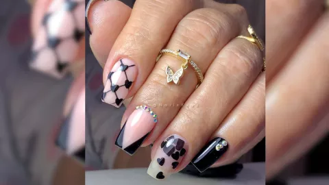 uñas dark 14 de febrero