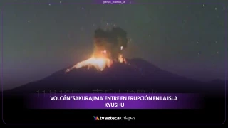 Tres erupciones estremecen a Japón: así amaneció el volcán Sakurajima