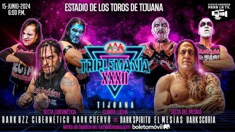 Luchas de la Triplemanía XXXII en Tijuana 15 de junio