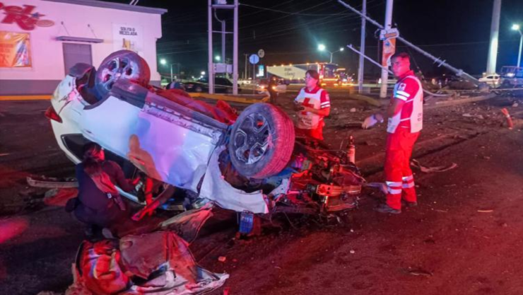 Accidente de 5 jóvenes