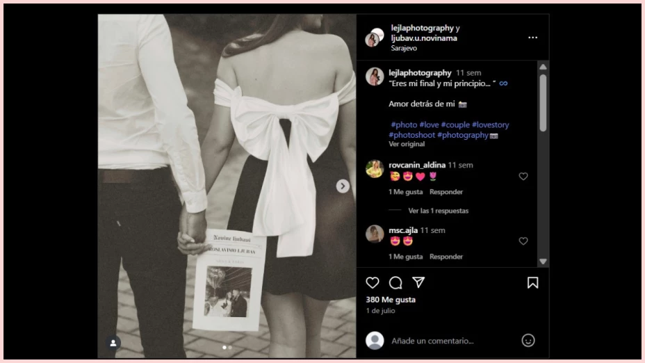 murió influencer en su boda foto
