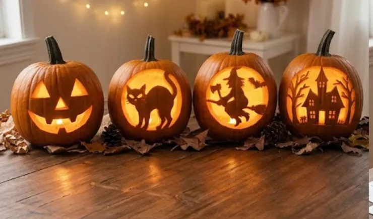 Plantillas calabazas Halloween