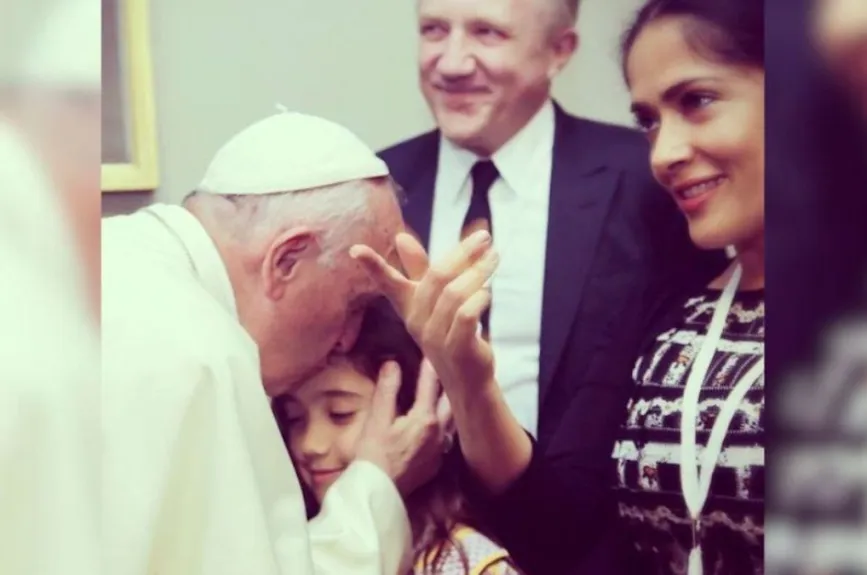 famosos con el papa francisco