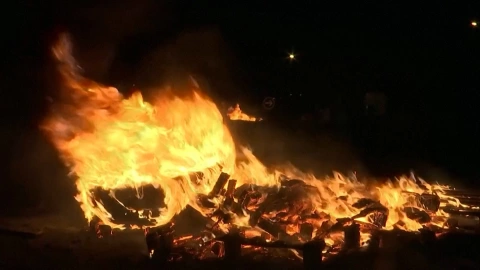 Pescadores franceses protestan por BREXIT en Reino Unido