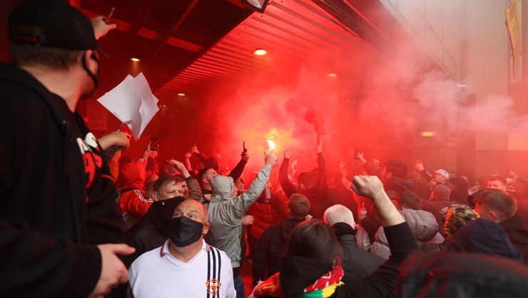 Old Trafford protestas
