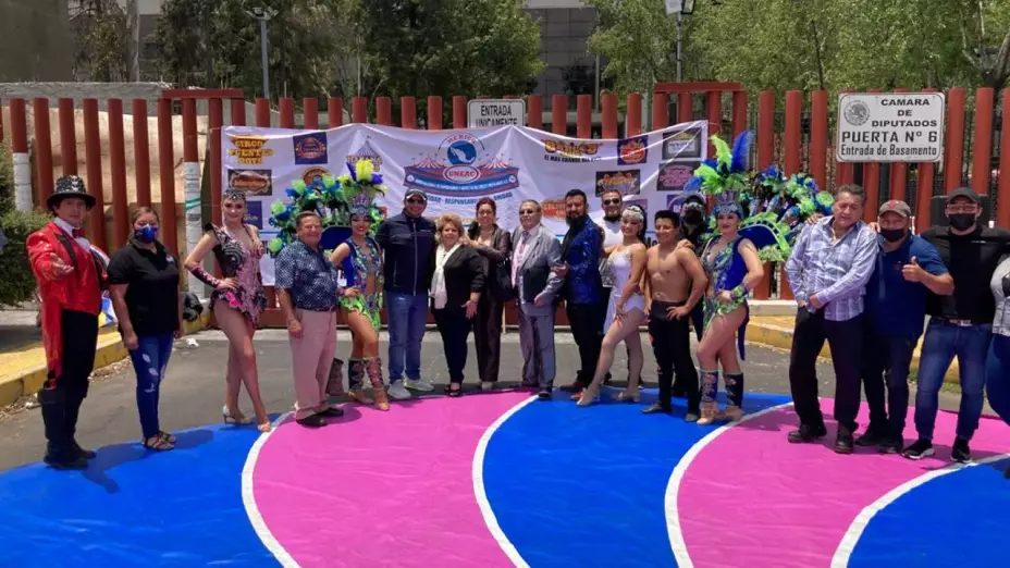 protesta circos artistas diputados trámites