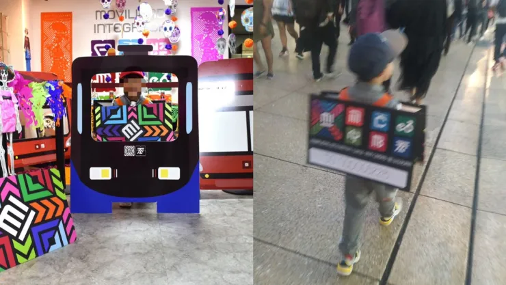 La Semovi encuentra al niño que se disfrazó de Tarjeta del Metro CDMX y le da premio